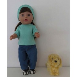 broek set mint baby born 43cm