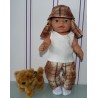 broek set bruin koala baby born 43cm