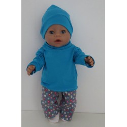broek set bloemen baby born 43cm