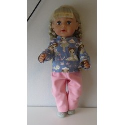 broek set matrozen meisje baby born 43cm