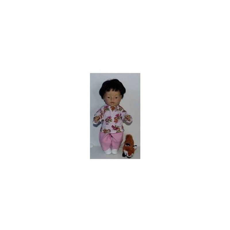 broek set roze meisje baby born 43cm