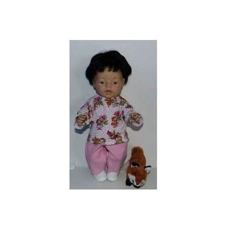 broek set roze meisje baby born 43cm