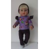 broek set lila indiaan baby born 43cm