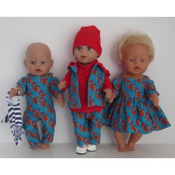 gift set blauw eekhoorns baby born 43cm