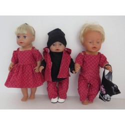 gift set roze retro baby born 43cm