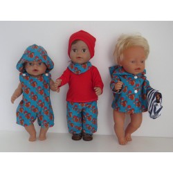 gift set blauw eekhoorns baby born 43cm