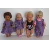 gift set grijs met lila bloemen baby born 43cm