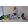 kado set roze stippen baby born 43cm