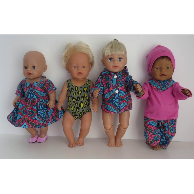gift set blauw bohim baby born 43cm gift set blauw bohim baby born 43cm