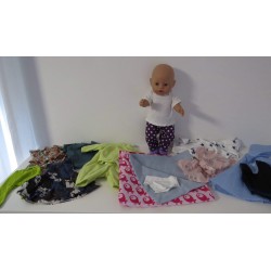 kado set roze vogel baby born 43cm