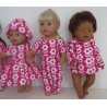 gift set hard roze bloemen baby born 43cm
