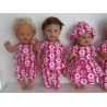 gift set hard roze bloemen baby born 43cm