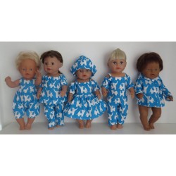 gift set blauw olifanten baby born 43cm