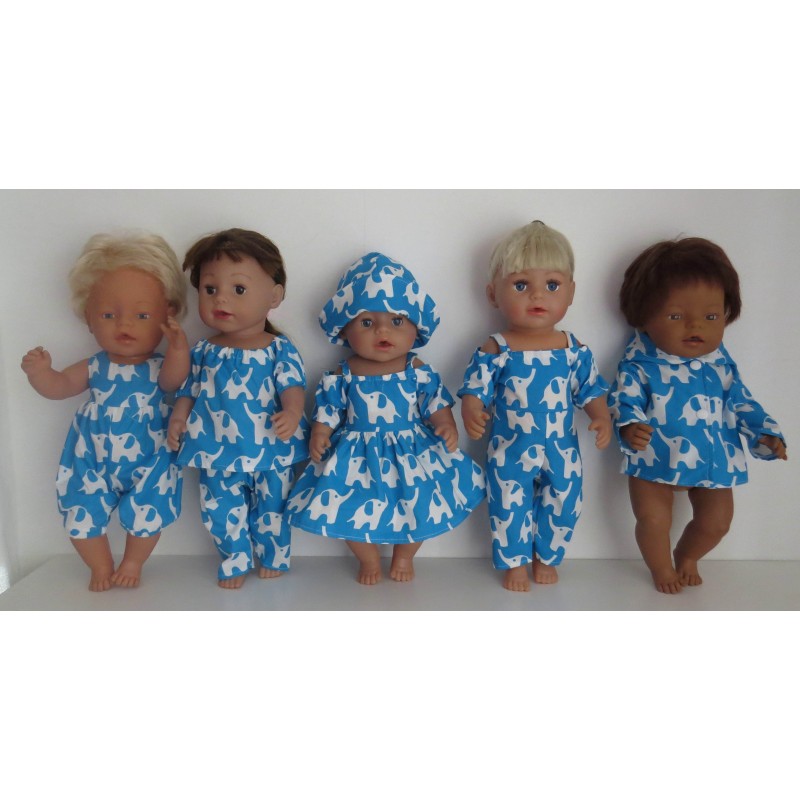 gift set blauw olifanten baby born 43cm gift set blauw olifanten baby born 43cm