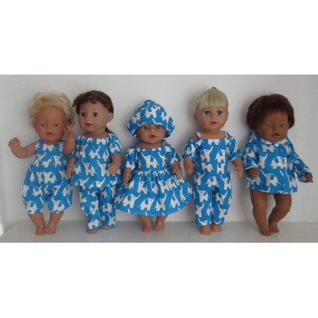 gift set blauw olifanten baby born 43cm