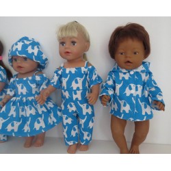 gift set blauw olifanten baby born 43cm