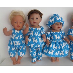 gift set blauw olifanten baby born 43cm