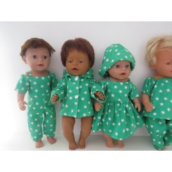 gift set groen sterren   baby born 43cm