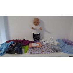 kado set blauw cupe cake  baby born 43cm