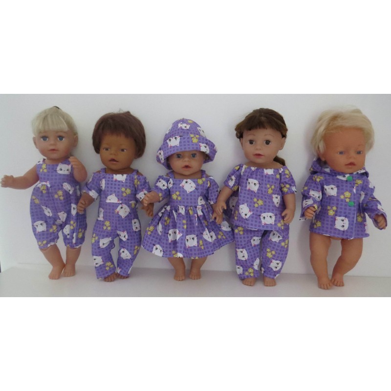 gift set lila kat baby born 43cm gift set lila kat baby born 43cm