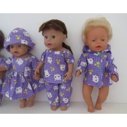 gift set lila kat baby born 43cm