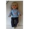 broek set vuurtorens baby born 43cm