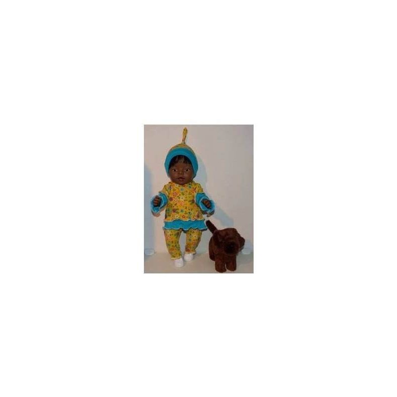 broek set geel baby born 43cm