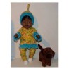 broek set geel baby born 43cm