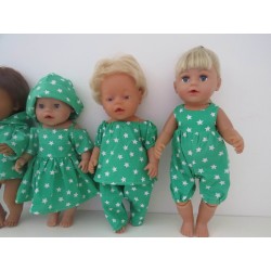 gift set groen sterren  baby born 43cm