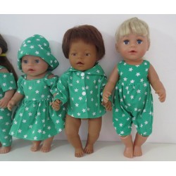 gift set groen sterren  baby born 43cm