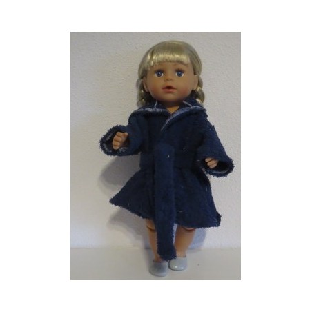 badjas donker blauw baby born 43cm
