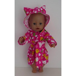 ochtendjas roze winnie the pooh  baby born 43cm