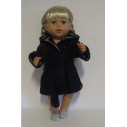 badjas zwart  baby born 43cm