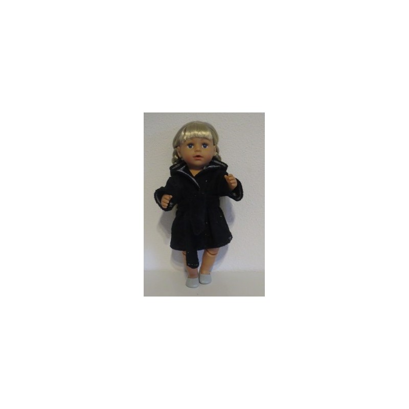 badjas zwart  baby born 43cm