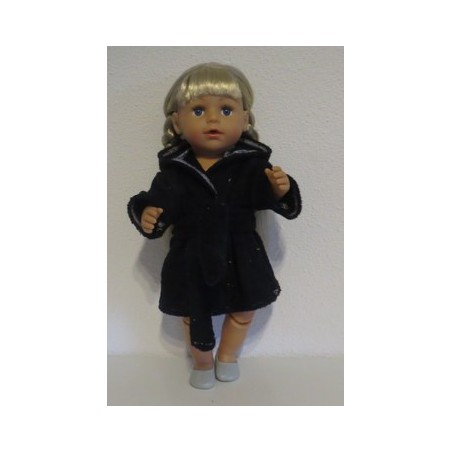 badjas zwart  baby born 43cm