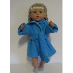 badjas aqau blauw baby born 43cm