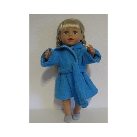 badjas aqau blauw baby born 43cm