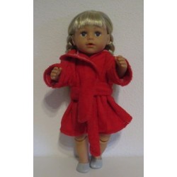 badjas rood baby born 43cm