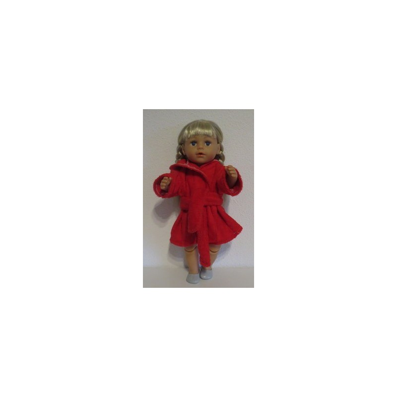 badjas rood baby born 43cm