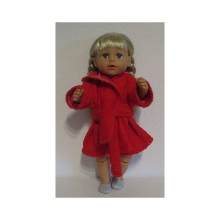 badjas rood baby born 43cm