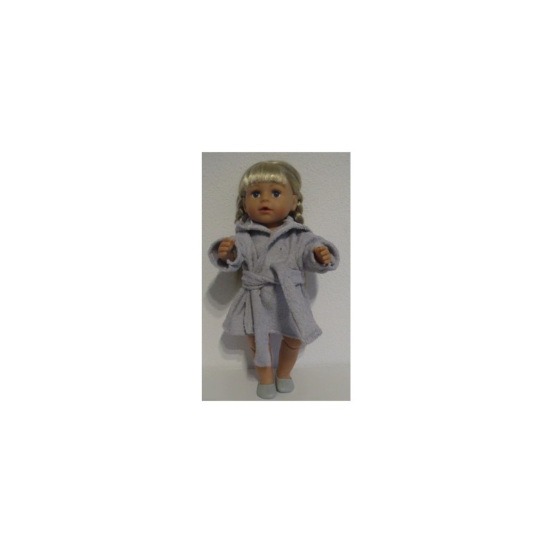 badjas grijs  baby born 43cm