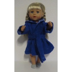 badjas hard blauw baby born 43cm