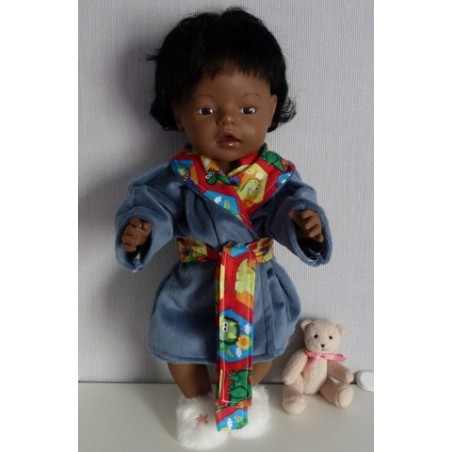 ochtendjas dino's rood  baby born 43cm