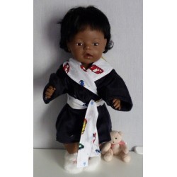 badjas donker blauw auto's baby born 43cm
