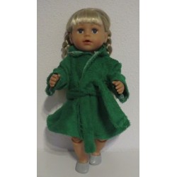 badjas hard groen baby born 43cm
