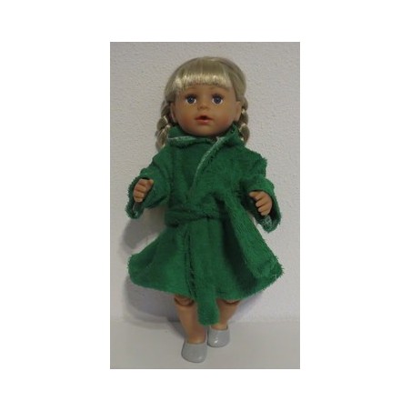 badjas hard groen baby born 43cm