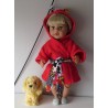 badjas rood met dieren baby born 43cm