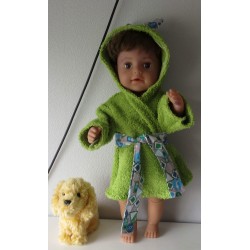 badjas groen met verkeersborden baby born 43cm