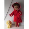 badjas rood baby born 43cm