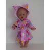 ochtendjas roze dieren baby born 43cm